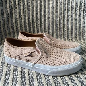 Vans Slip Ons  (pink/rosegold) Sz 6